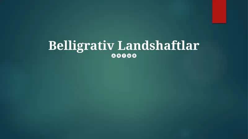 Belligrativ Landshaftlar