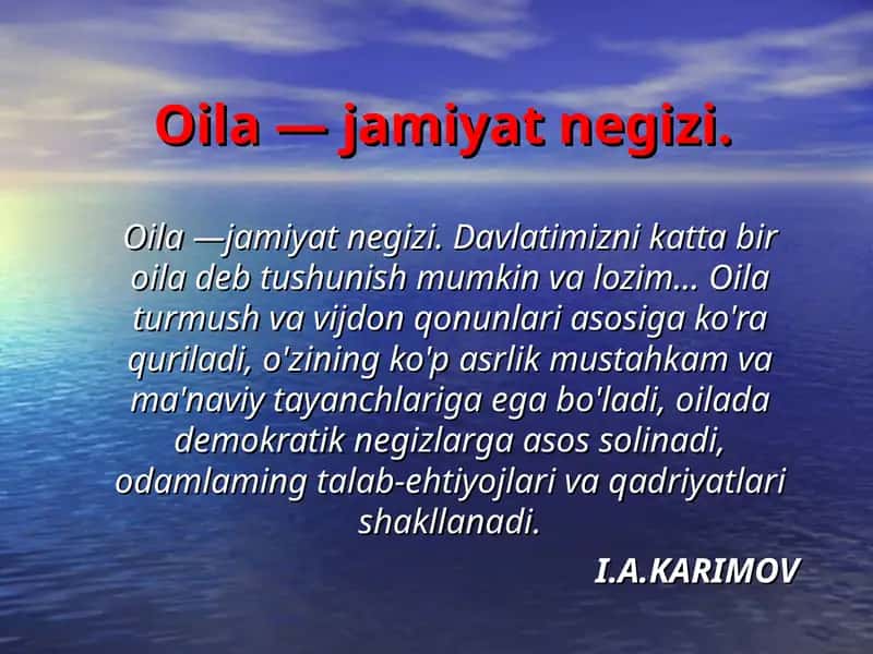 Oila va jamiyat