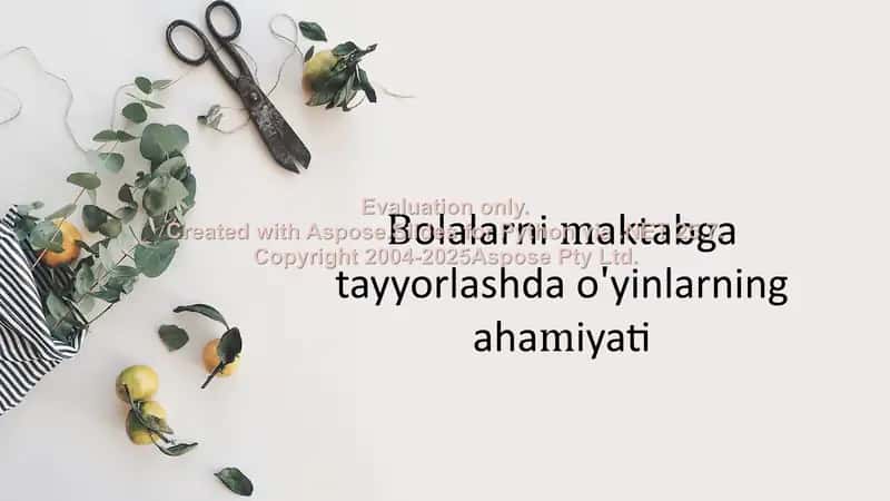 Bolalarni maktabga tayyorlashda o'yinlarning ahamiyati