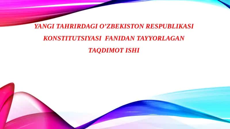 O'zbekiston Respublikasi Konstitutsiyasidagi Fuqarolarining Iqtisodiy, Ijtimoiy, Madaniy va Ekologik Huquqlari