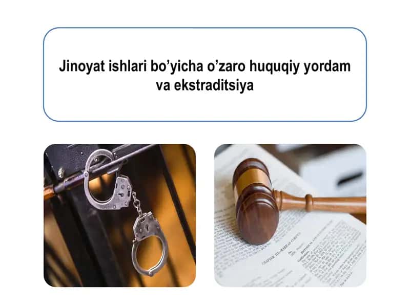 Jinoyat ishlari bo’yicha o’zaro huquqiy yordam va ekstraditsiya