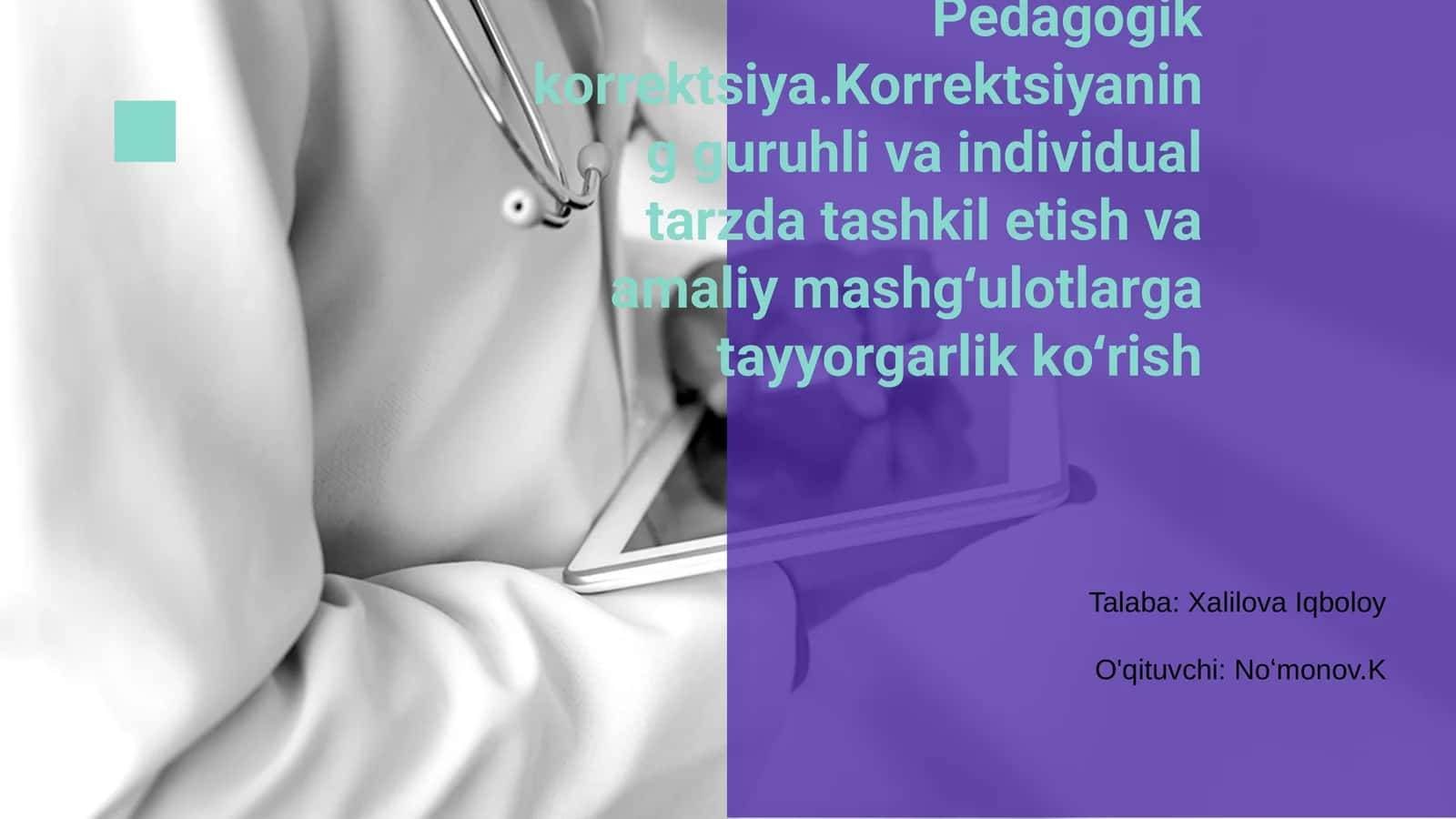Pedagogik korrektsiya