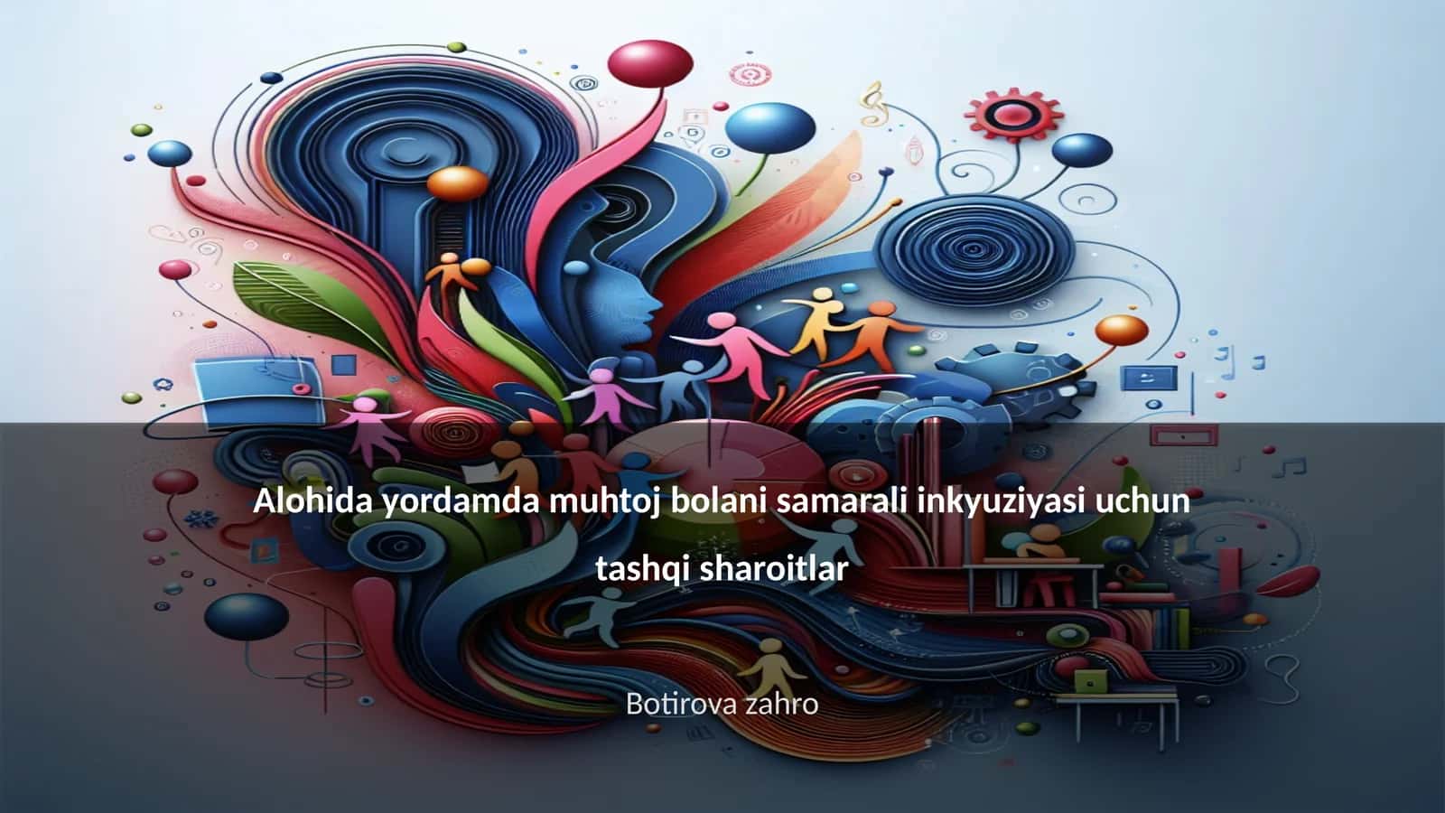 Alohida yordamda muhtoj bolani samarali inkyuziyasi uchun tashqi sharoitlar