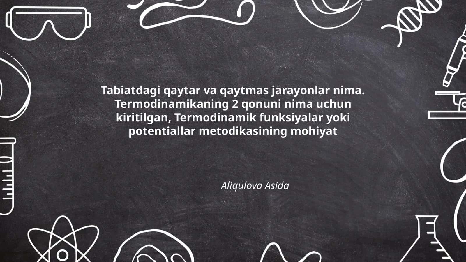 Termodinamika asoslari