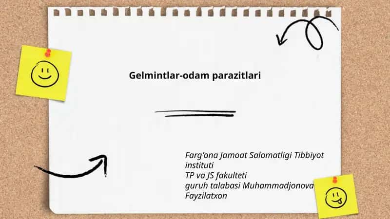 Gelmintlar-odam parazitlari