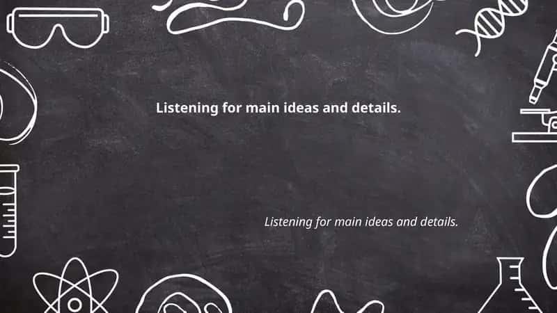 Identifying the main idea in short dialogues
