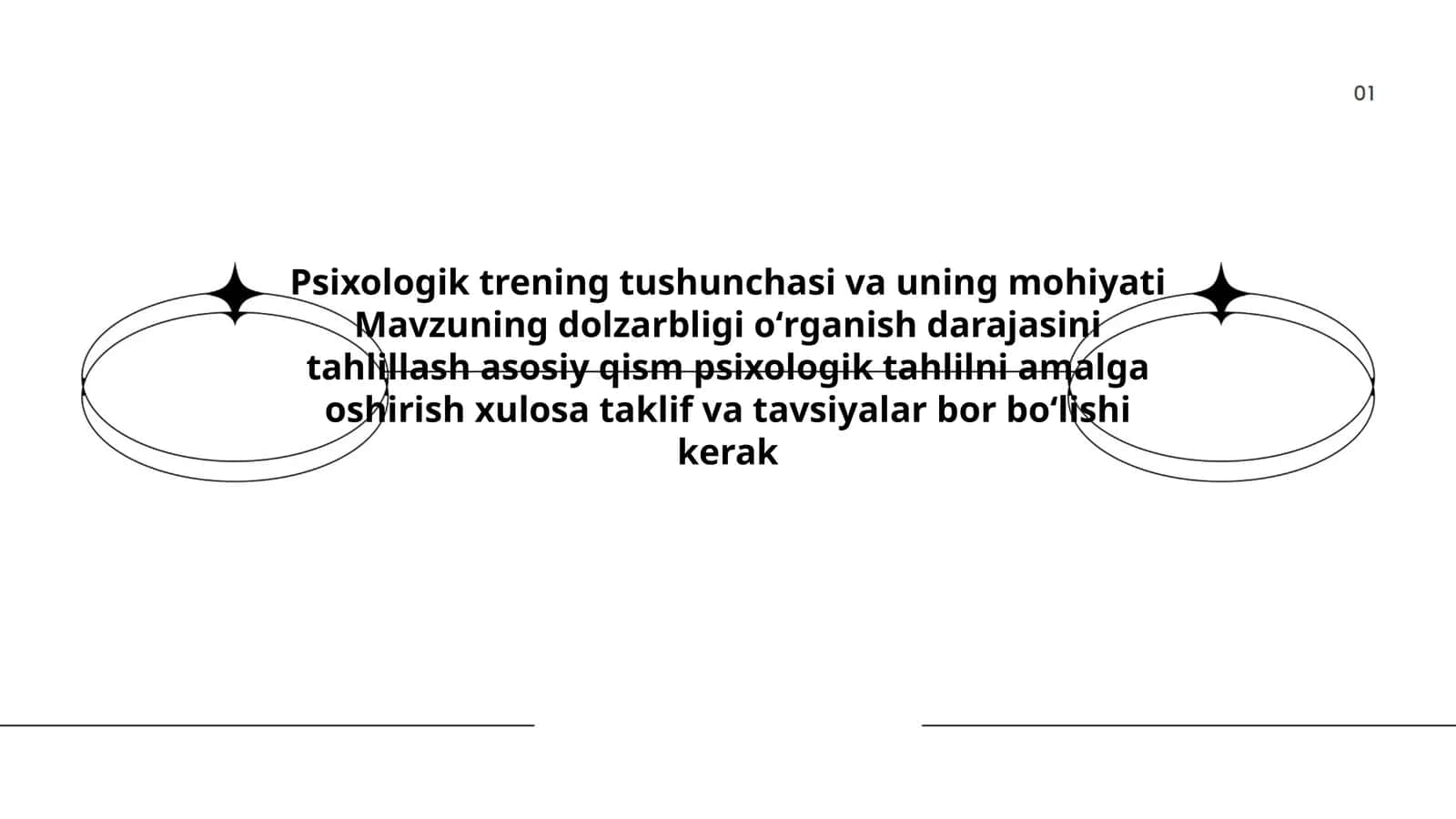 Psixologik trening tushunchasi va uning mohiyati