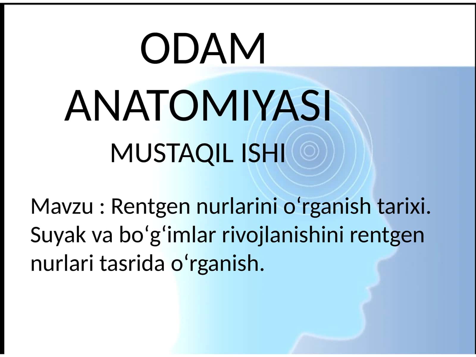 ODAM ANATOMIYASI