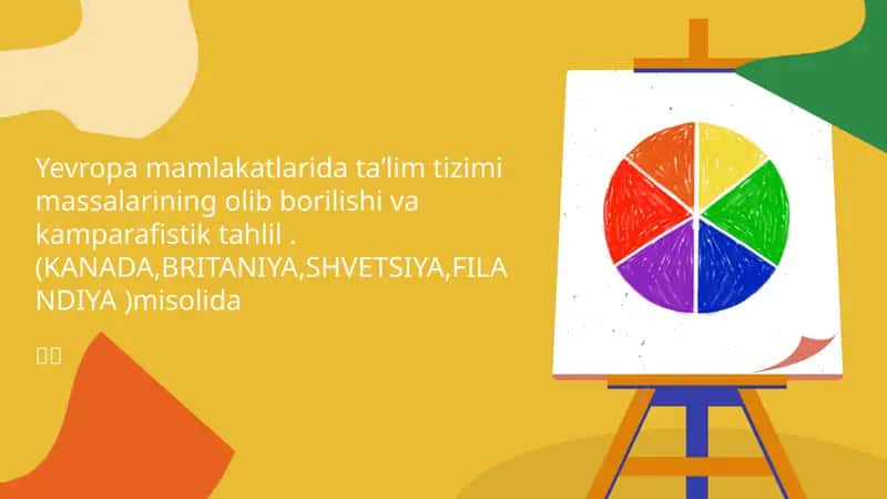 Yevropa mamlakatlarida taʼlim tizimi massalarining olib borilishi va kamparafistik tahlil (KANADA,BRITANIYA,SHVETSIYA,FILANDIYA ) misolida.