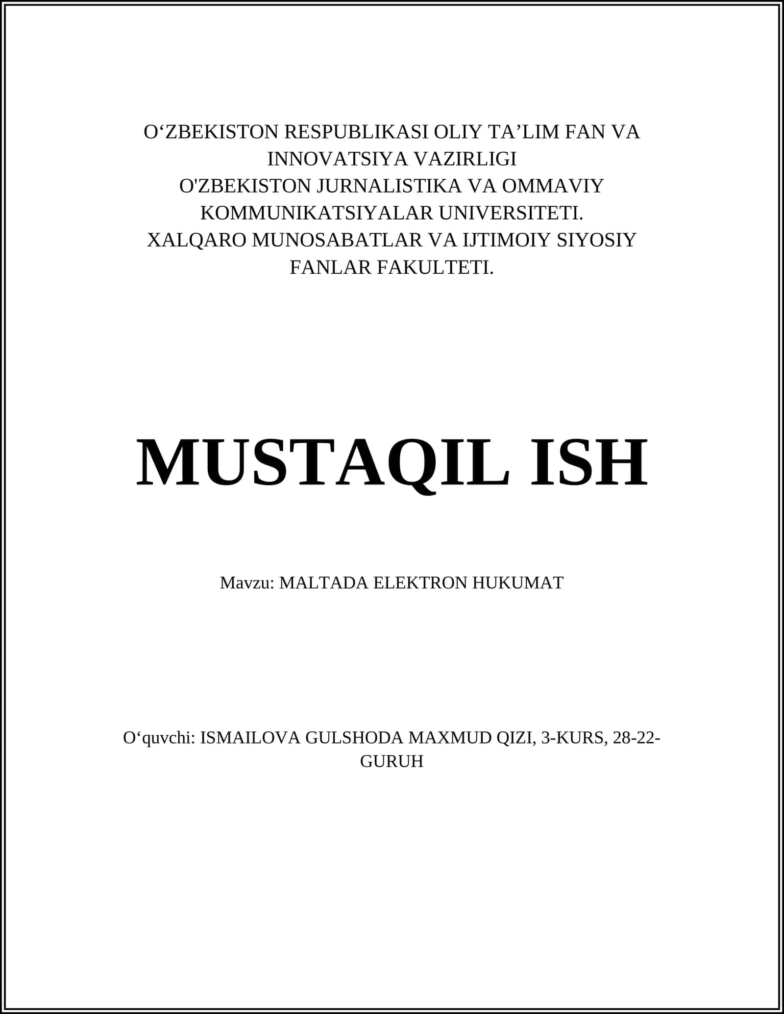 MALTADA ELEKTRON HUKUMAT