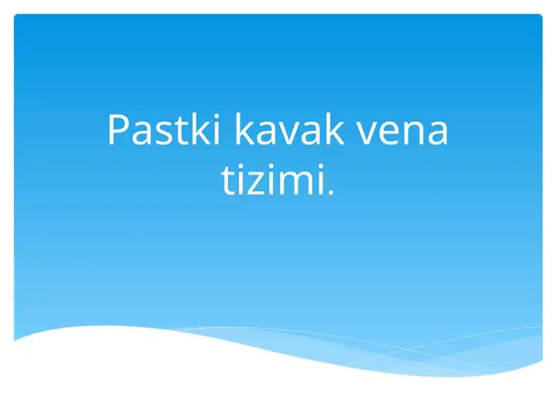 Pastkikavakvenatizimi