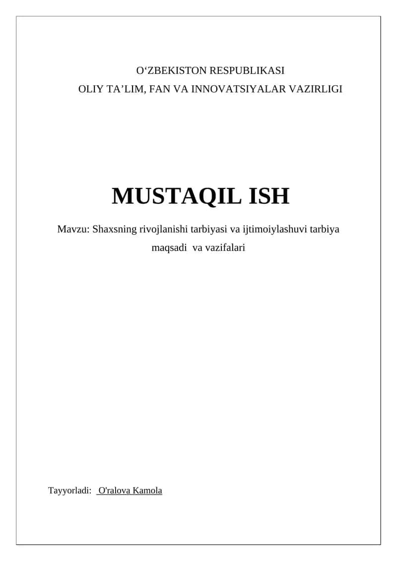 Shaxsiy rivojlanish