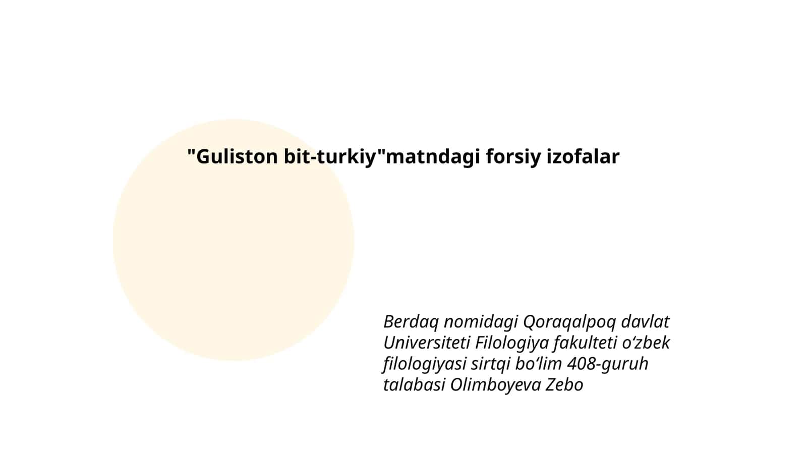 Guliston bit-turkiy