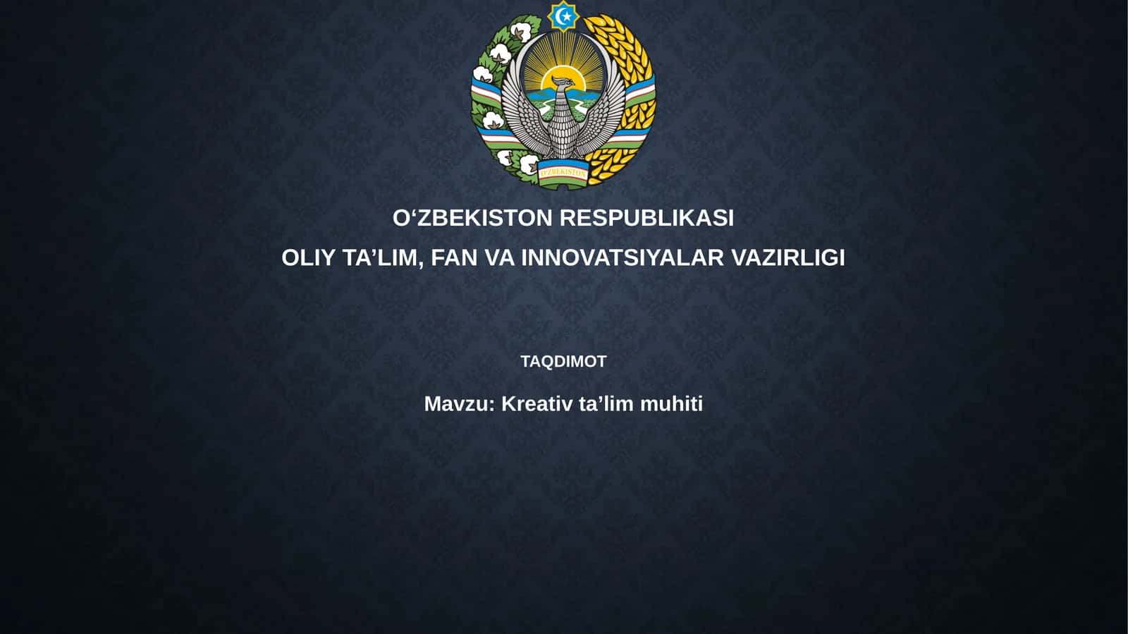 Kreativ ta’lim muhiti