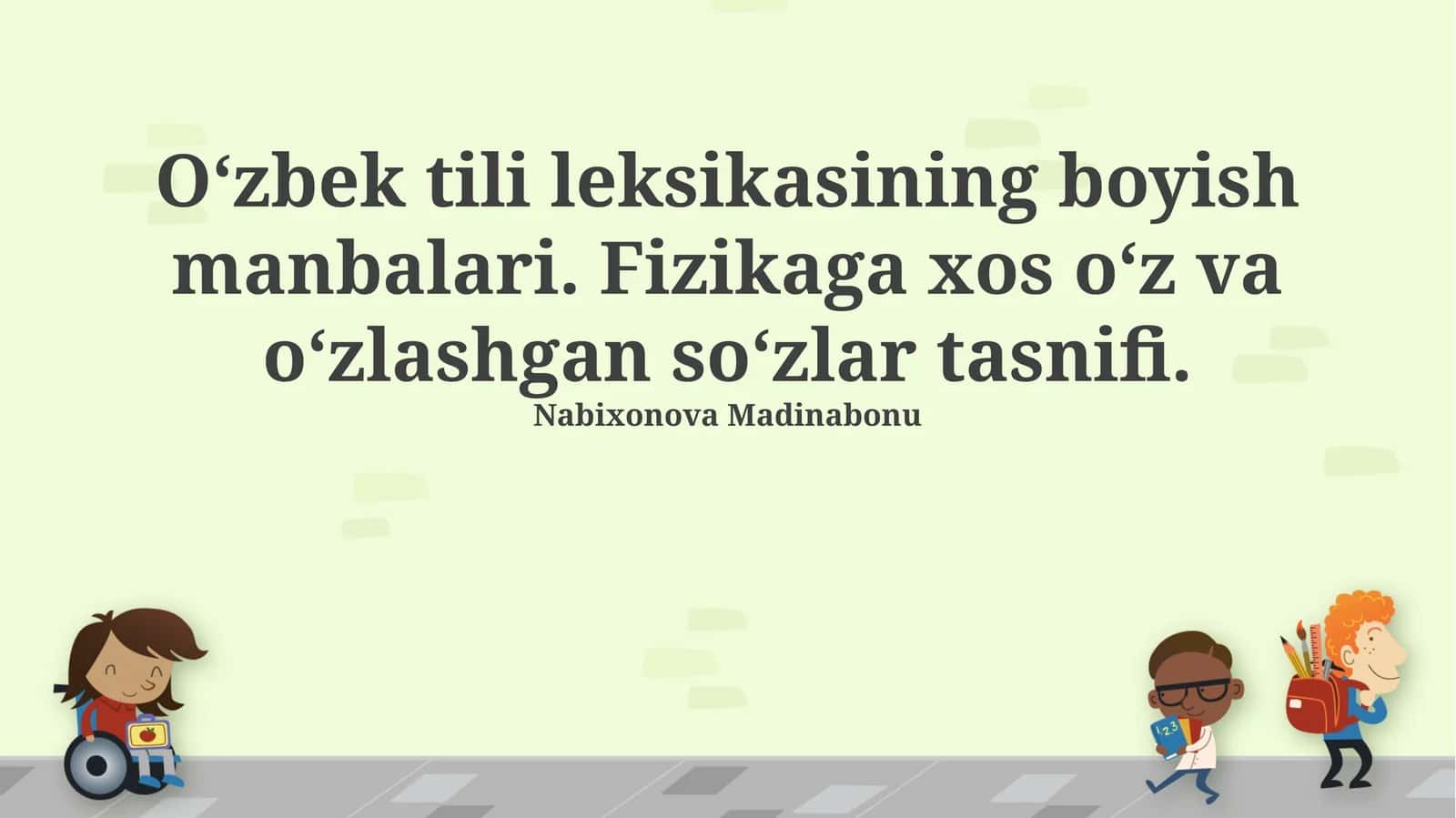 O‘zbek tili leksikasining boyish manbalari