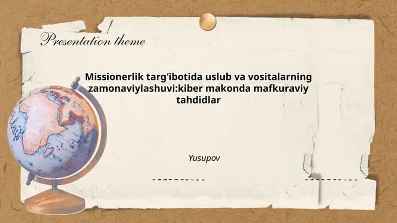 Kiber makonda missionerlik: yangi kommunikatsiya platformalari va imkoniyatlari