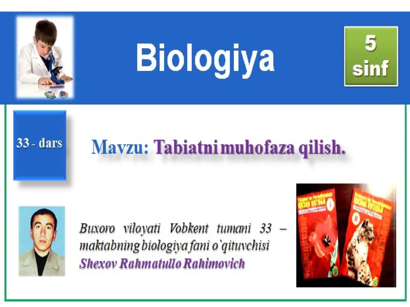 Ekologik muammolar va muhofaza qilinadigan hududlar
