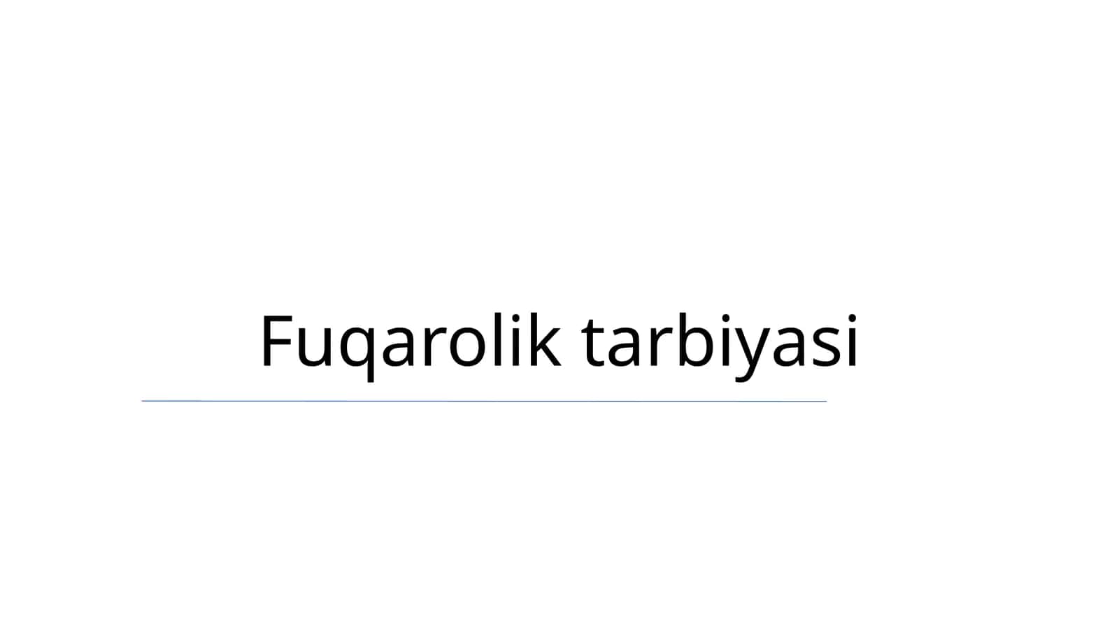 Fuqarolik tarbiyasi