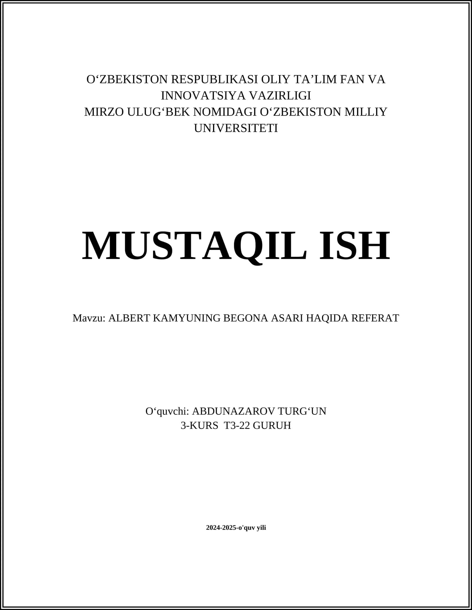 ALBERT KAMYUNING BEGONA ASARI HAQIDA REFERAT