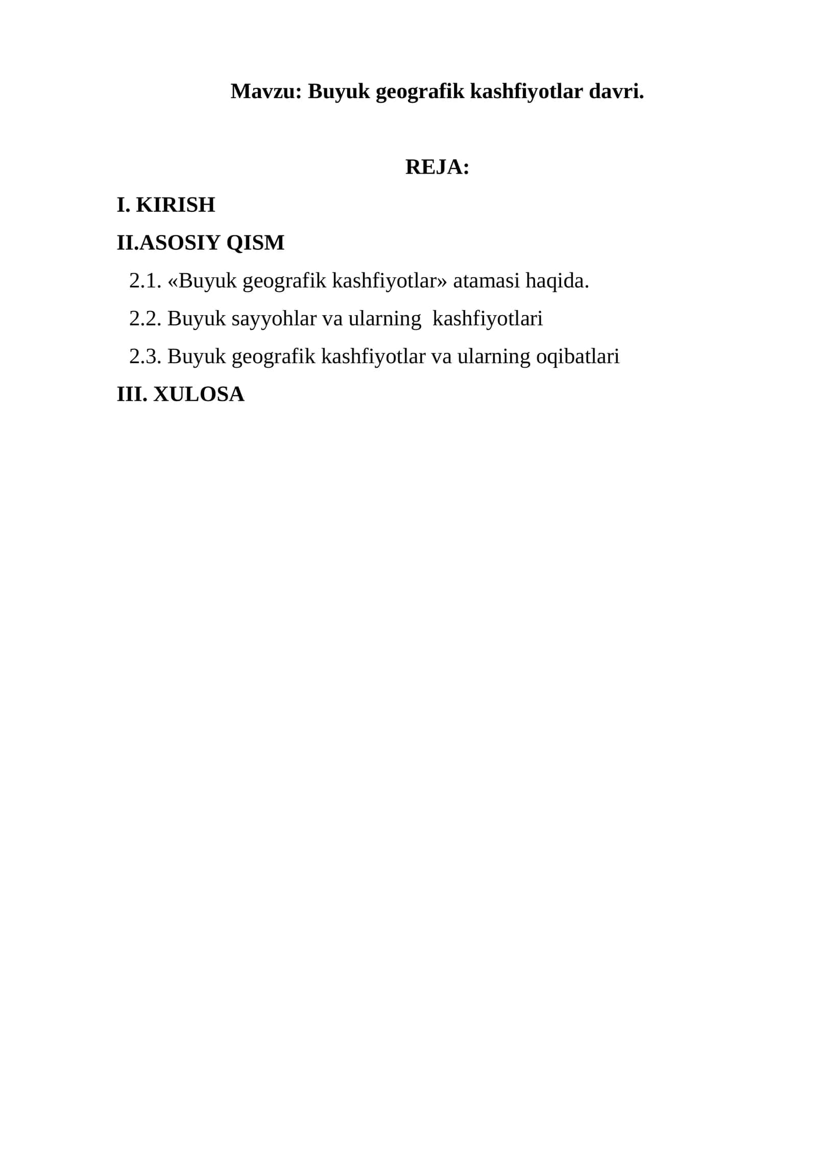 Buyuk geografik kashfiyotlar davri