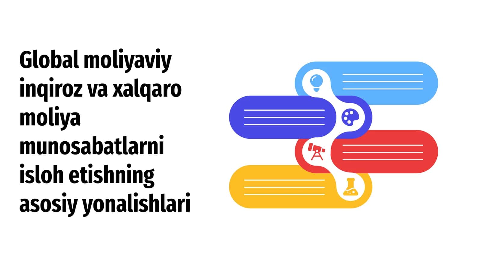 Global moliyaviy inqiroz va xalqaro moliya munosabatlarni isloh etishning asosiy yonalishlari