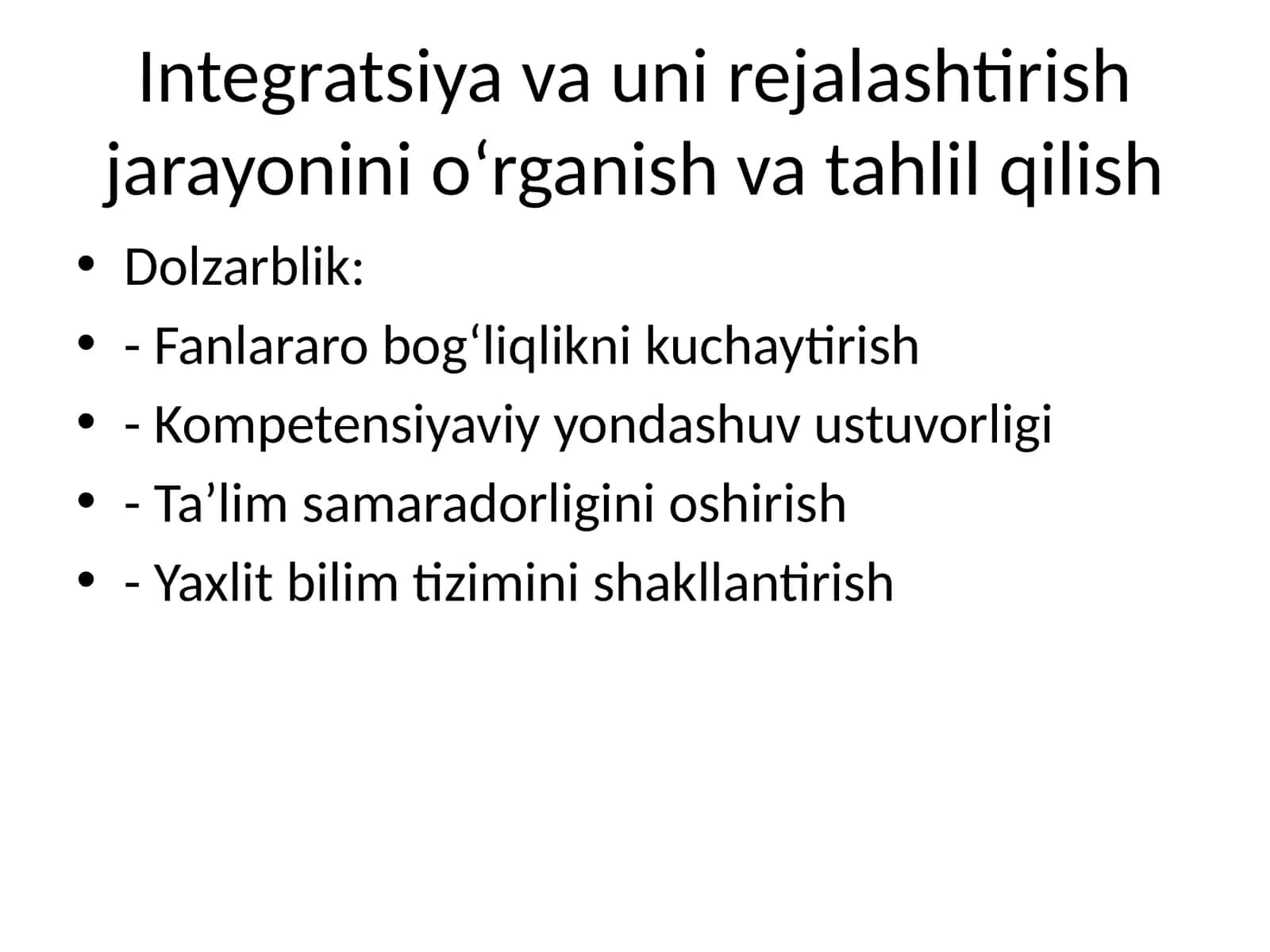 Integratsiya
