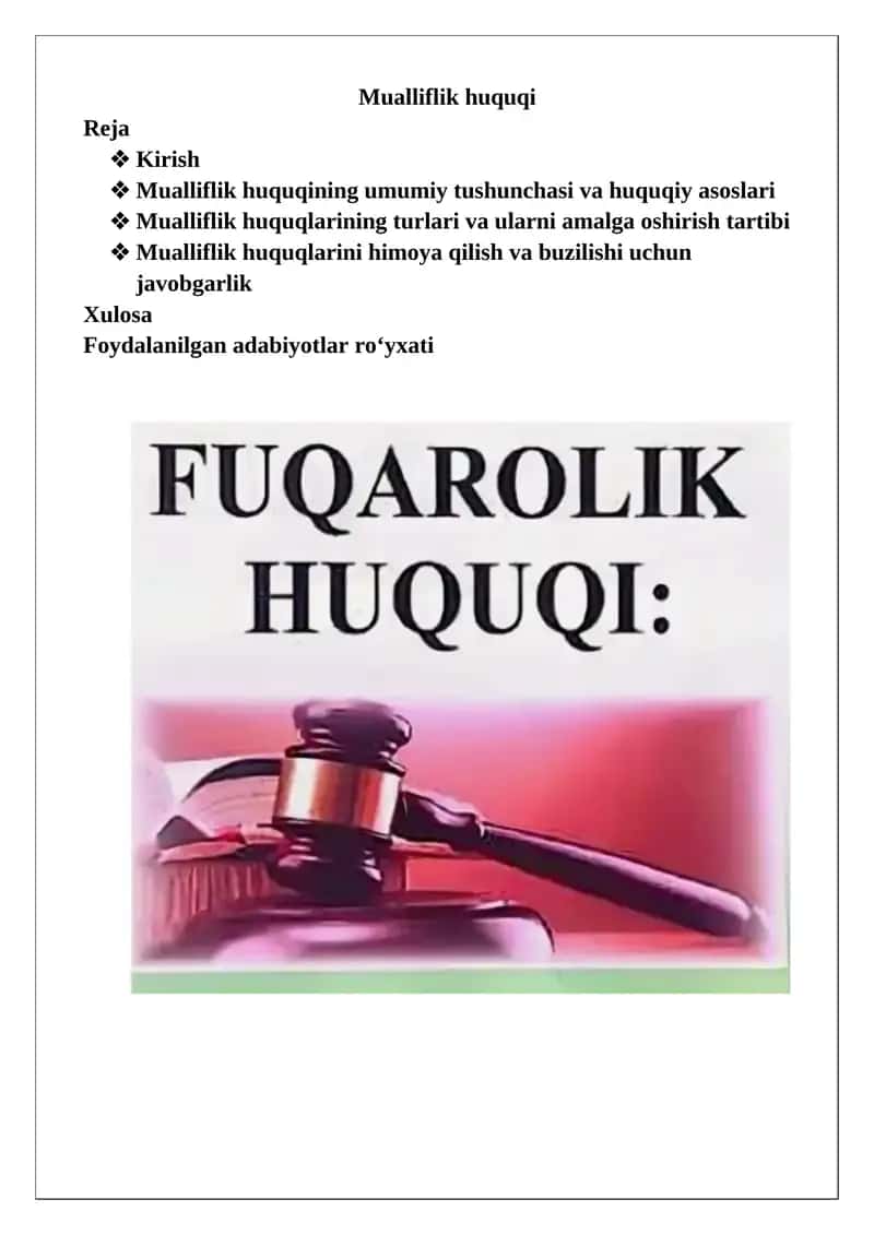 Mualliflik huquqi