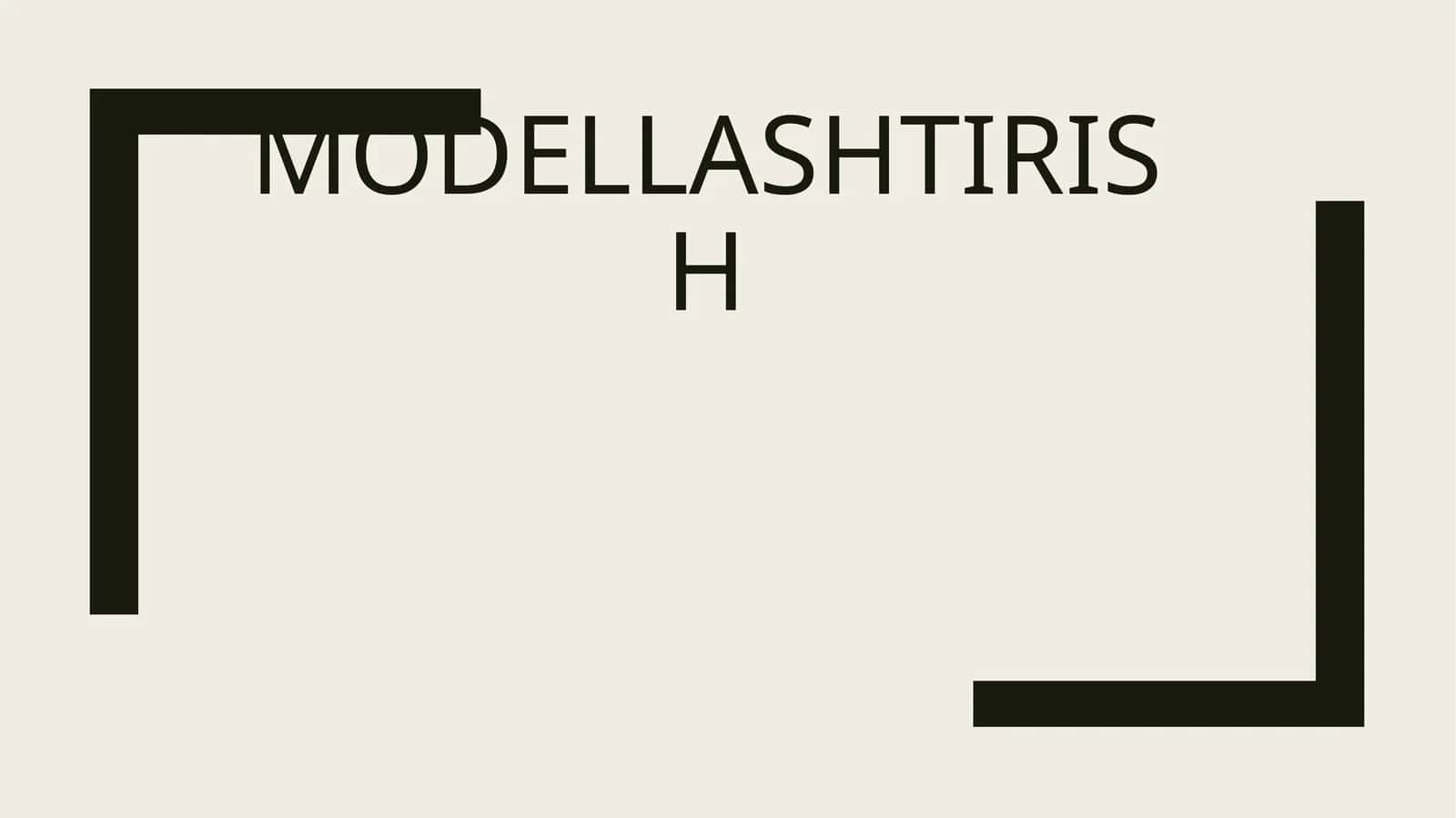 Modellashtirish
