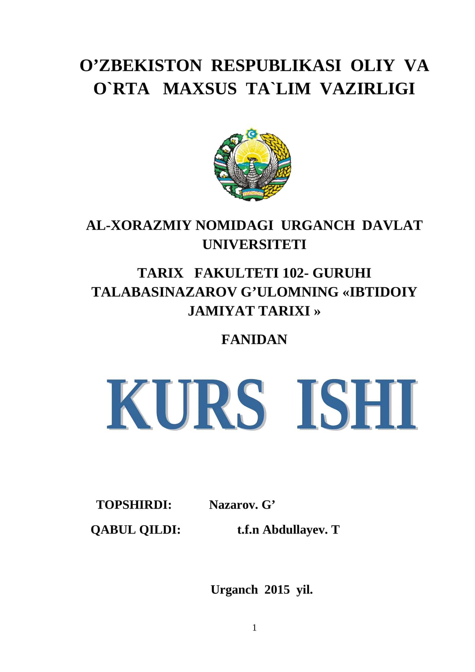 Neolit davrida mehnat qurollari tarkibida o’zgarishlar