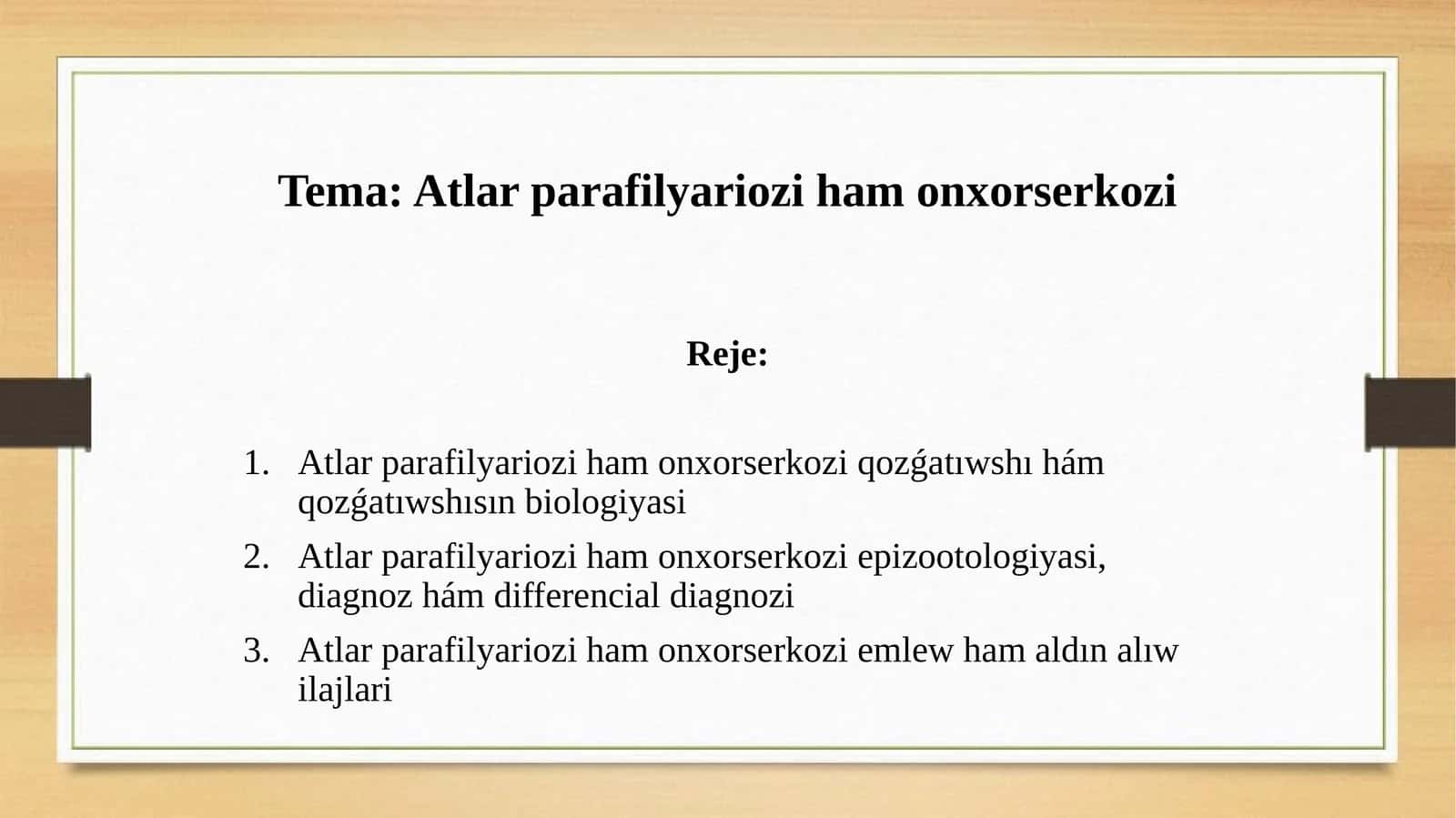Atlar parafilariozi
