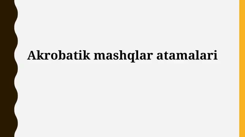Akrobatikmashqlaratamalari