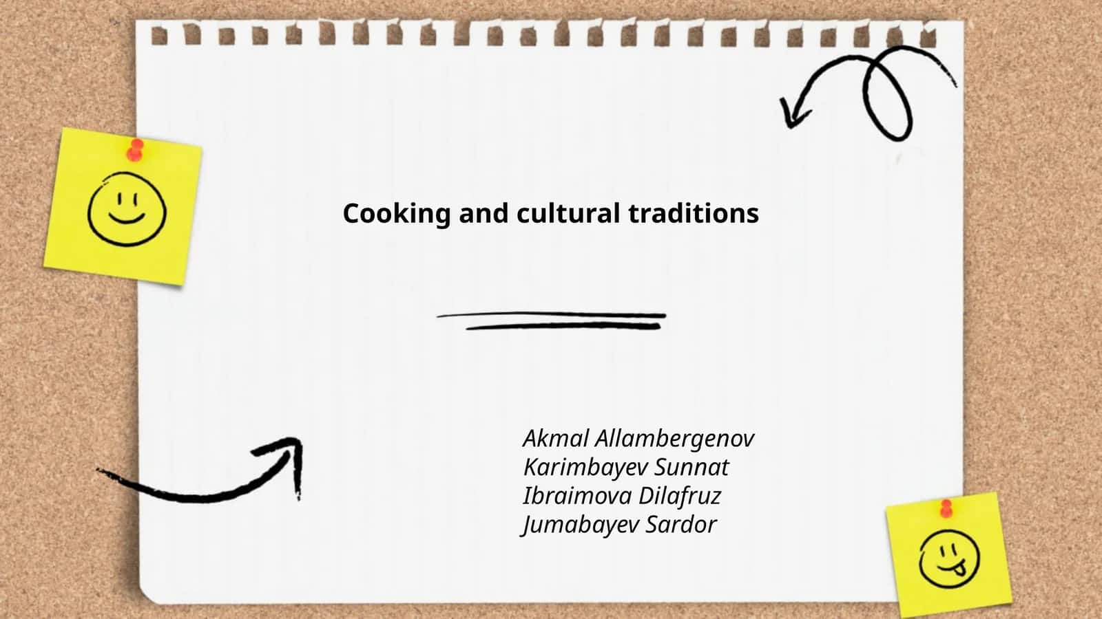Cooking and cultural traditions