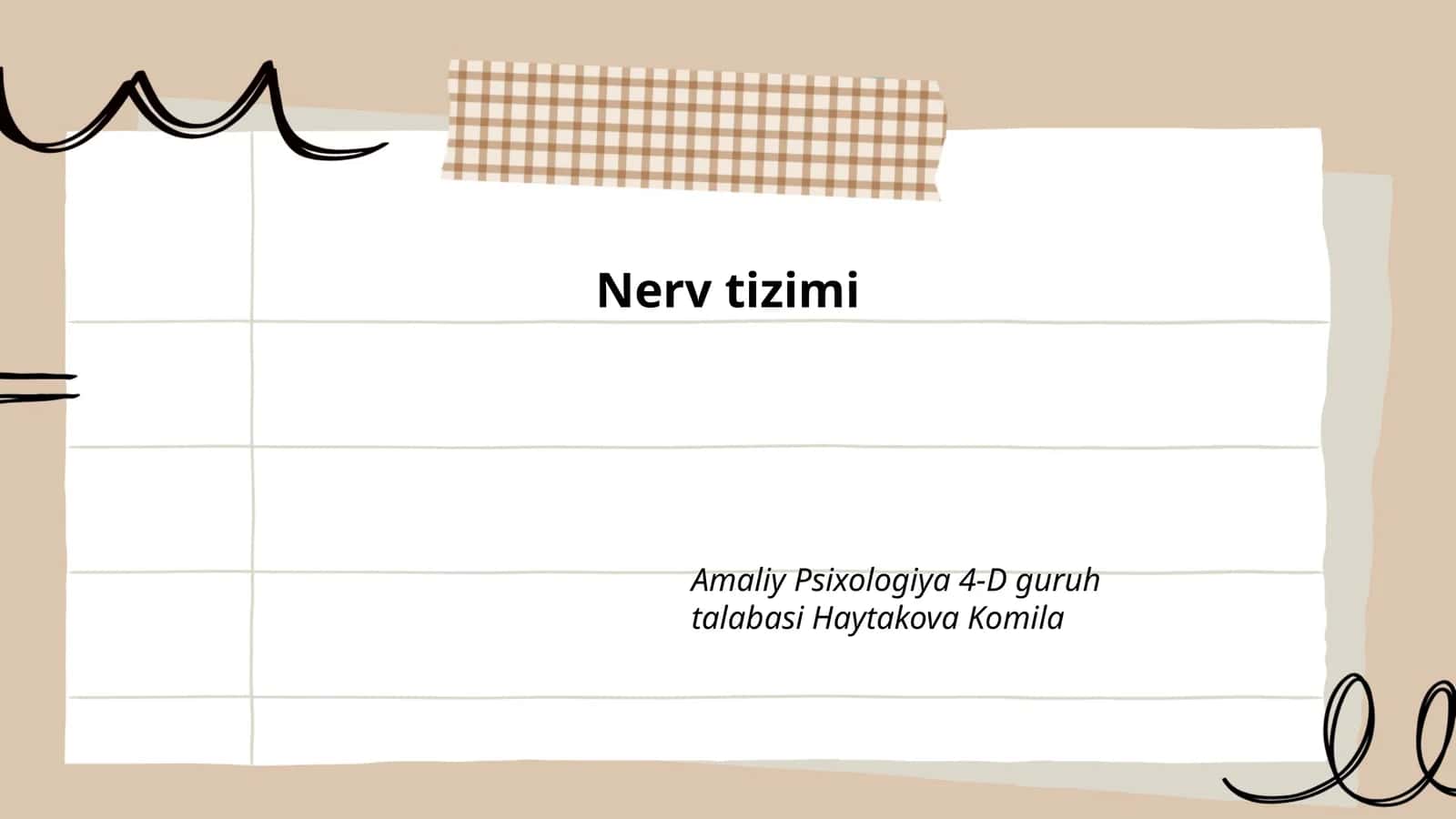 Nerv tizimi