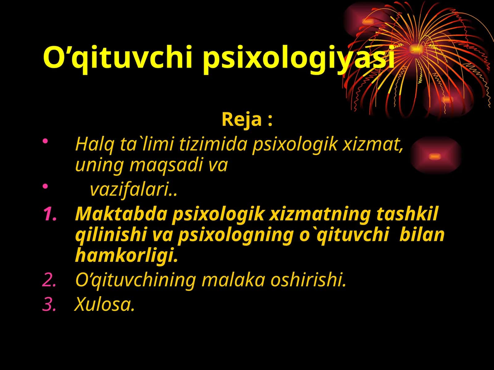 O’qituvchi psixologiyasi
