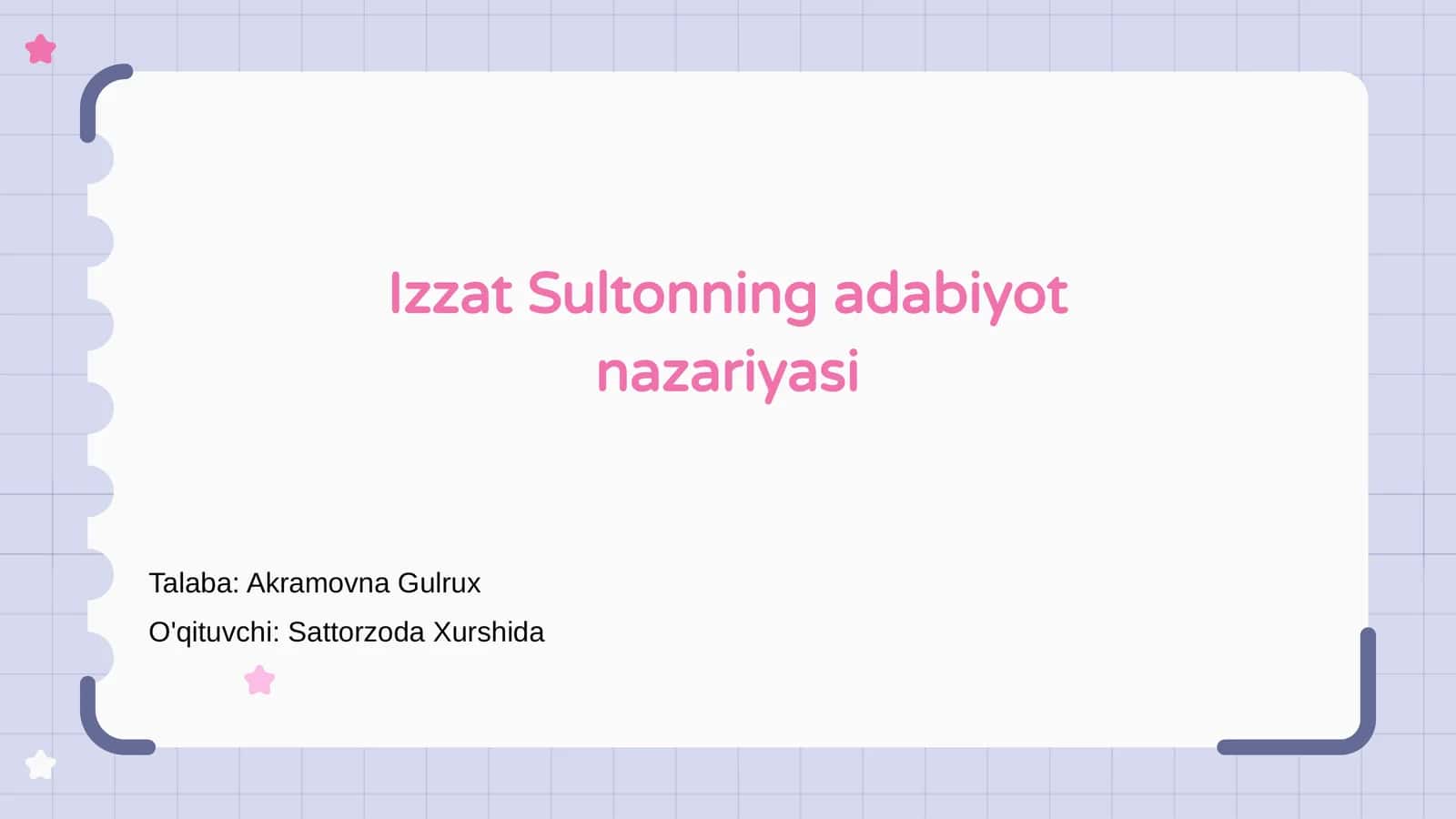 Izzat Sultonning adabiyot nazariyasi