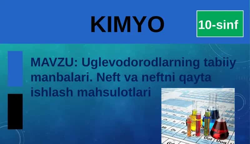 Uglevodorodlarning tabiiy manbalari