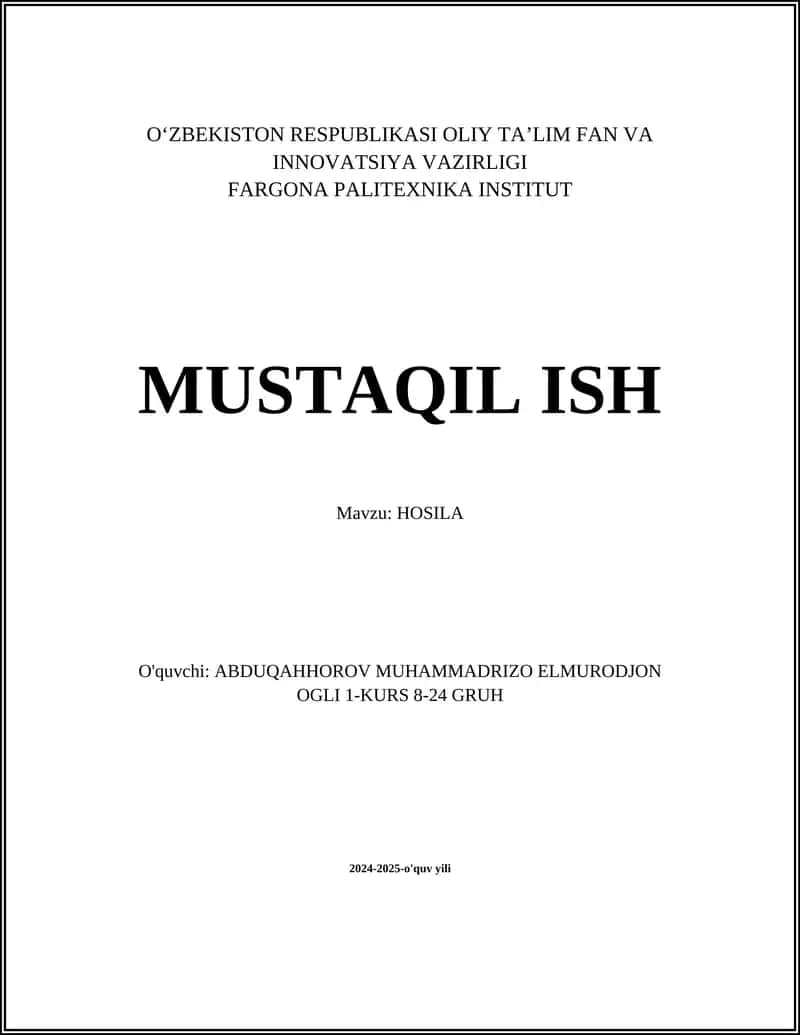 HOSILA