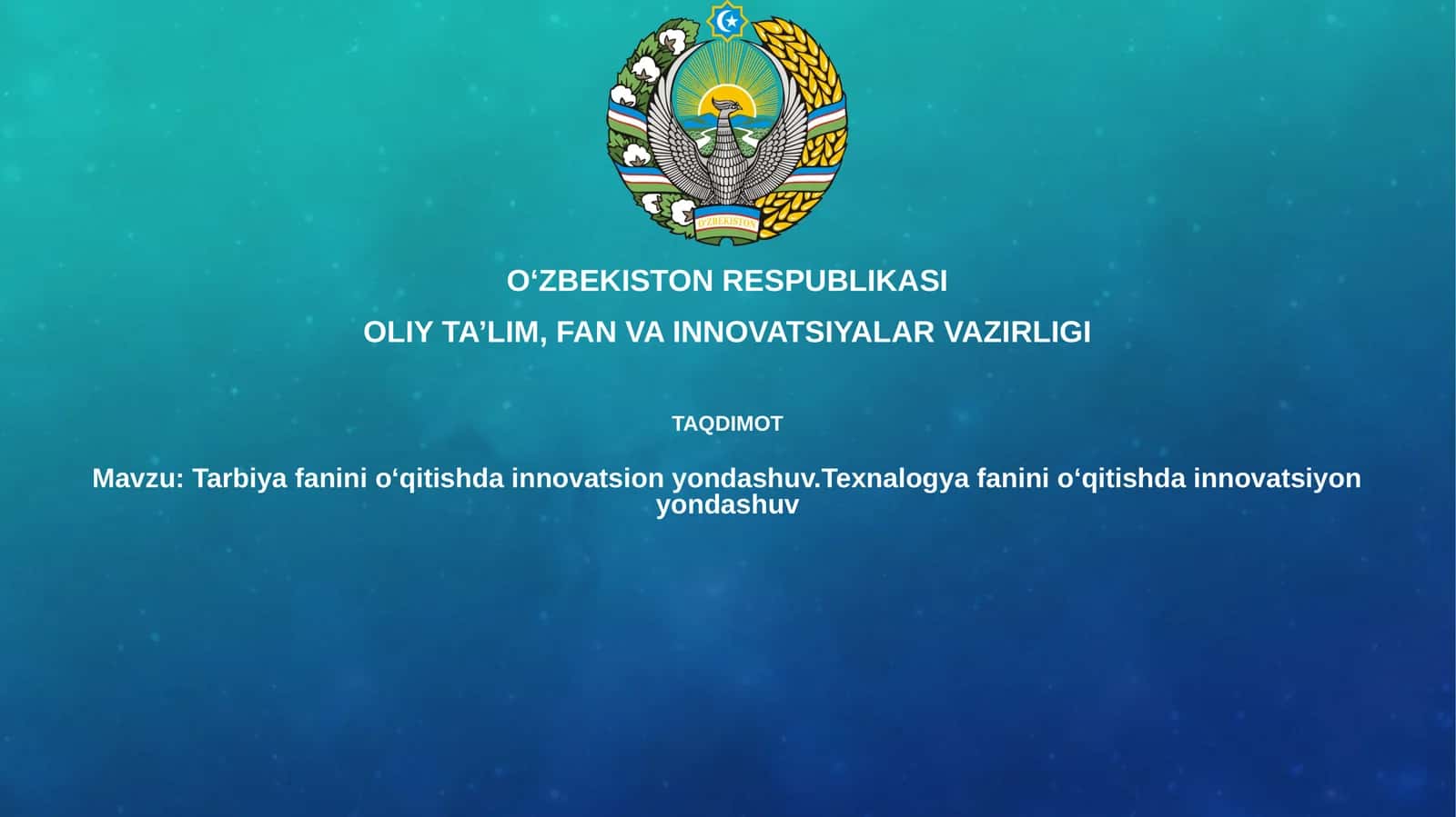 Innovatsion yondashuv tushunchasi