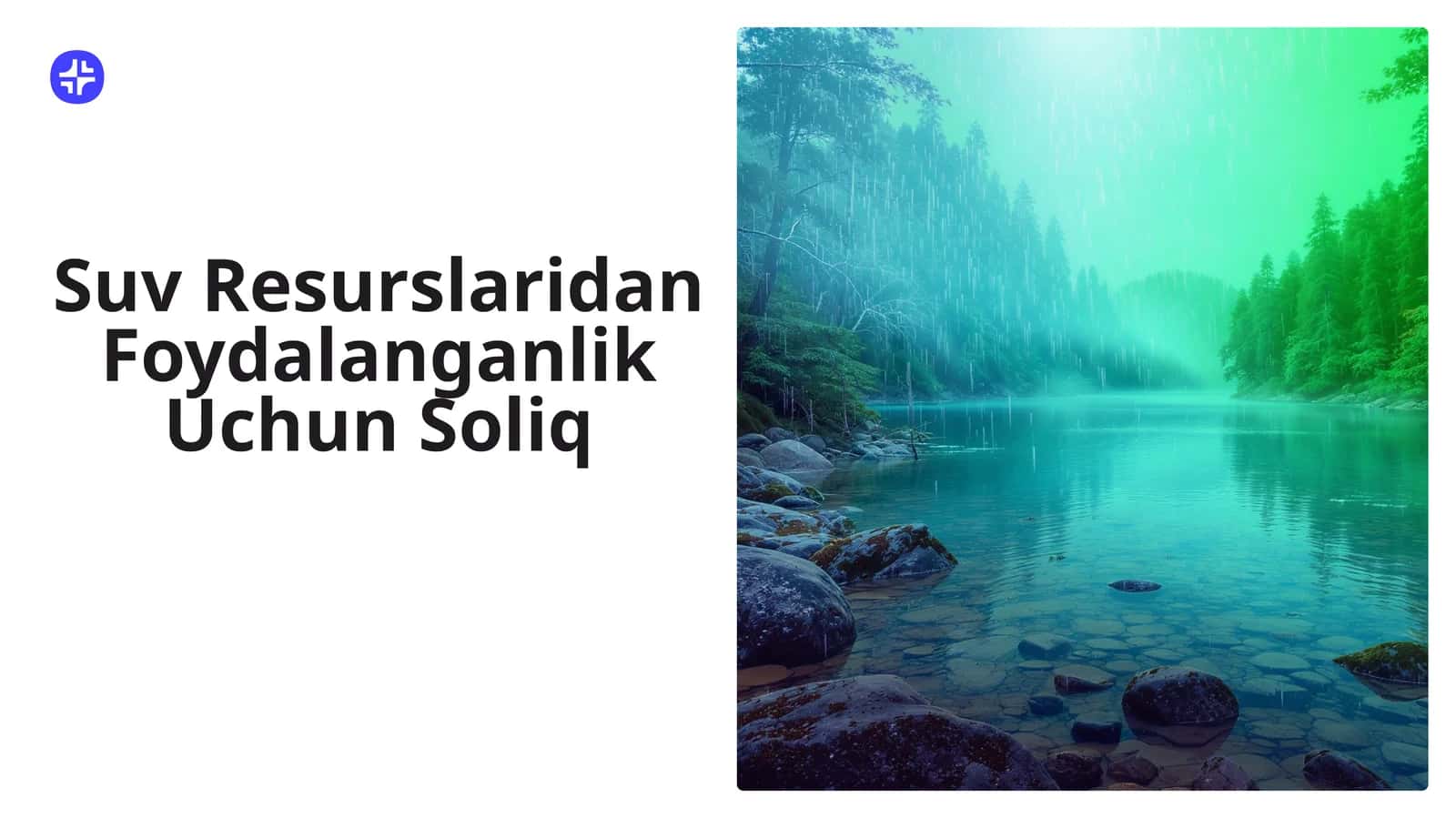 Suv Resurslaridan Foydalanganlik Uchun Soliq