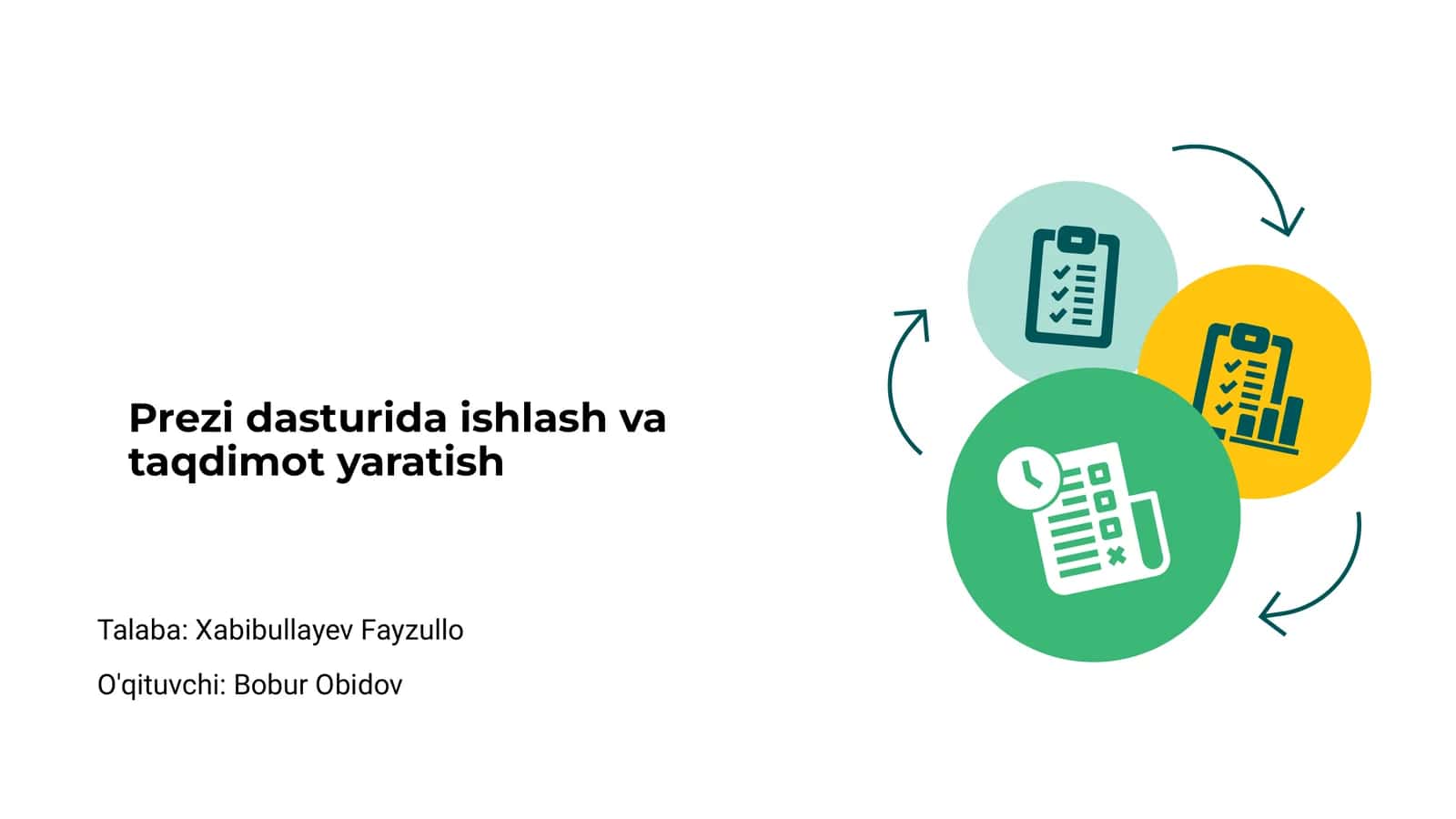 Prezi dasturida ishlash va taqdimot yaratish