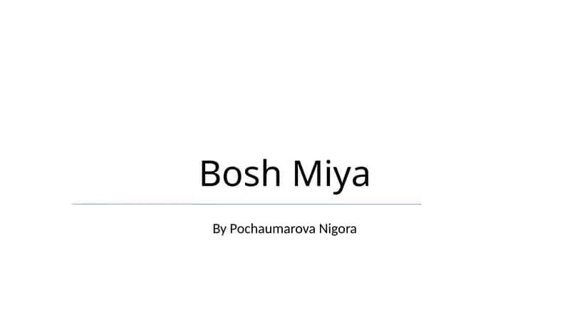 Bosh Miya