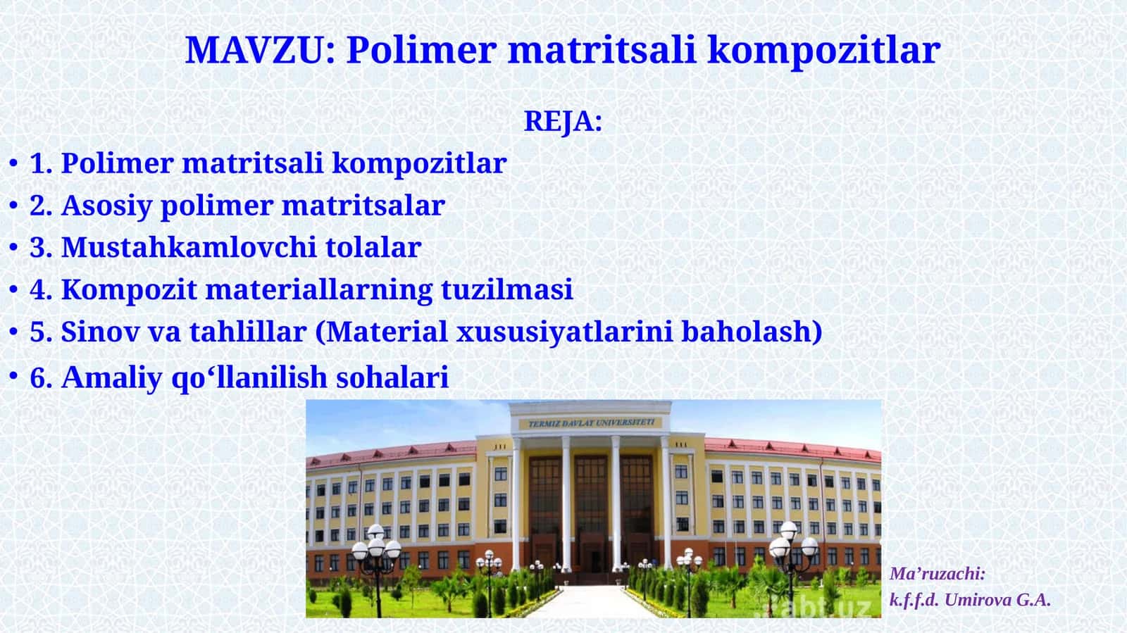 Polimermatritsalikompozitlar