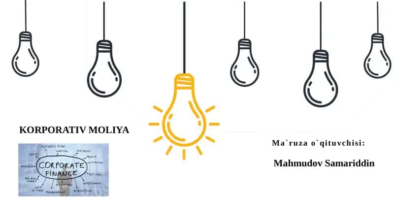 Korporativ Moliya