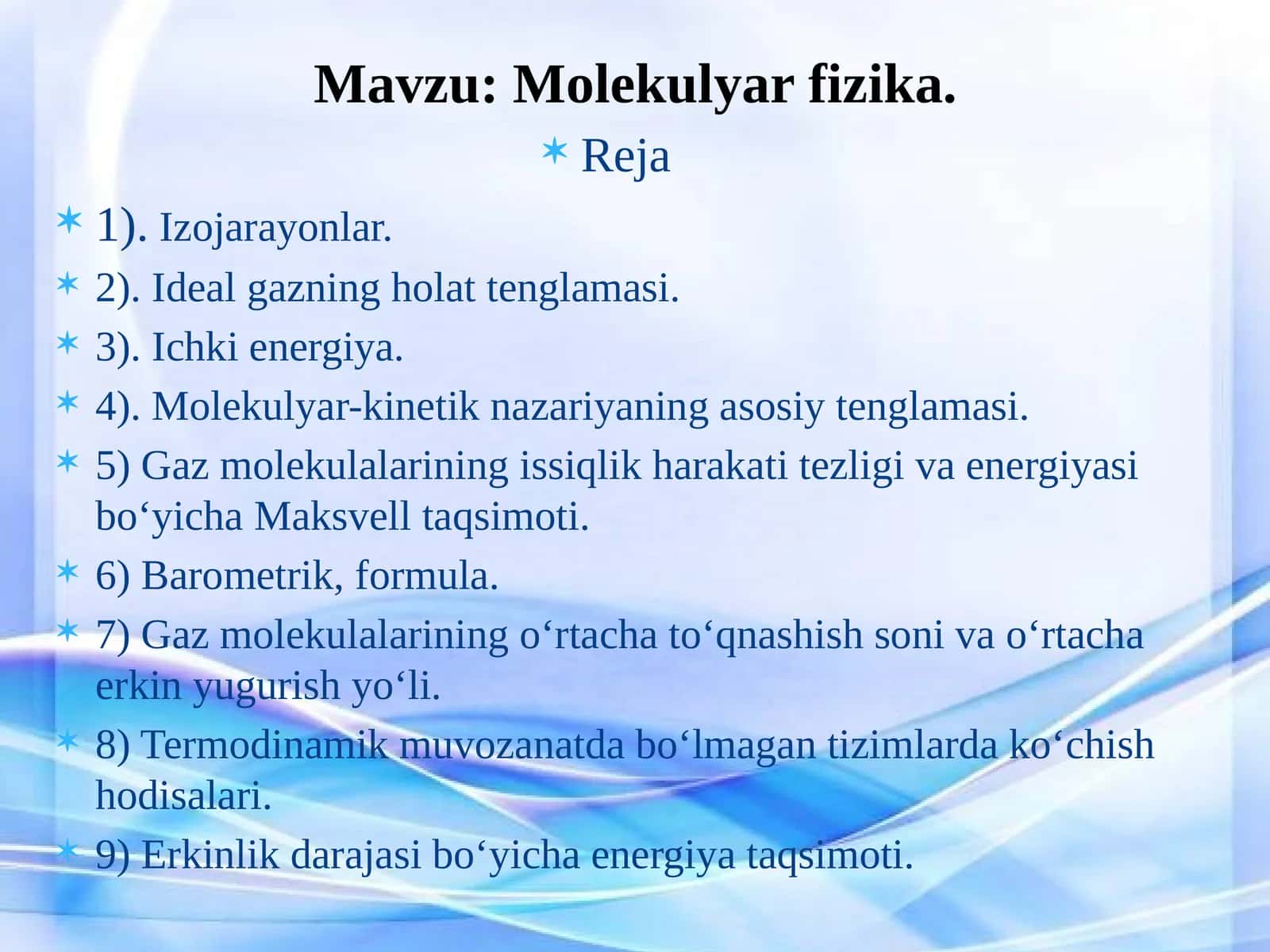 Molekulyar fizika