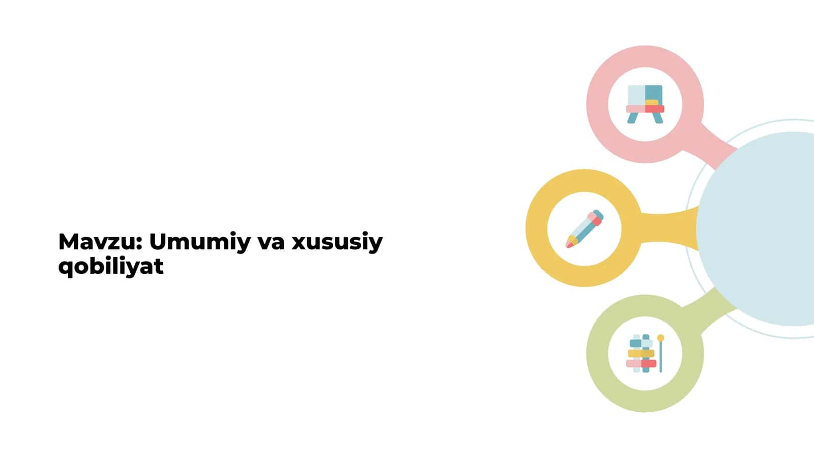 Umumiy va xususiy qobiliyat