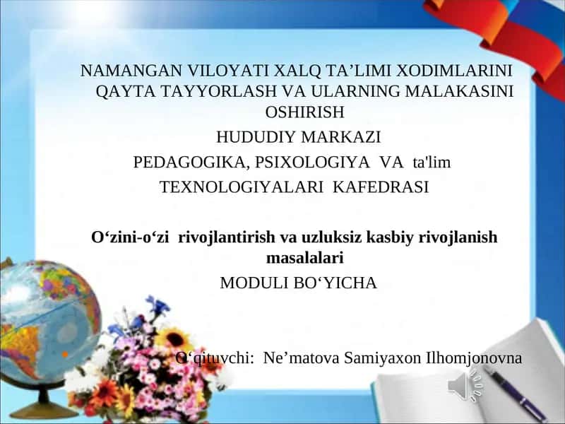 XALQTA’LIMI XODIMLARINI QAYTA TAYYORLASH VA ULARNING MALAKASINI OSHIRISH
