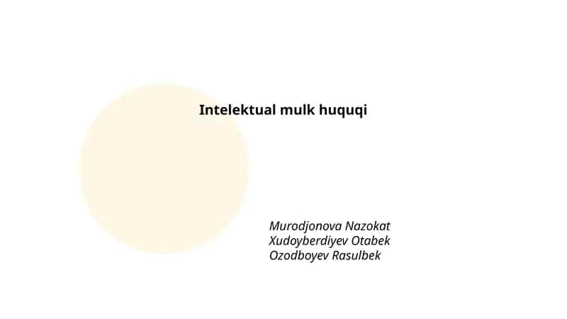 Mualliflik huquqi