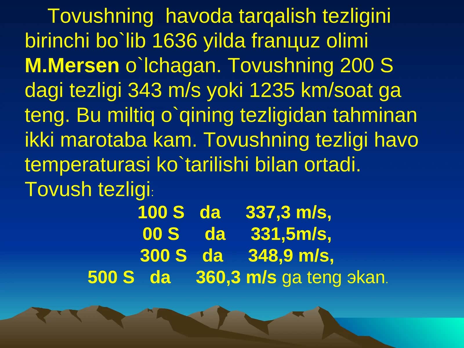 Tоvushning havоda tarqalishi
