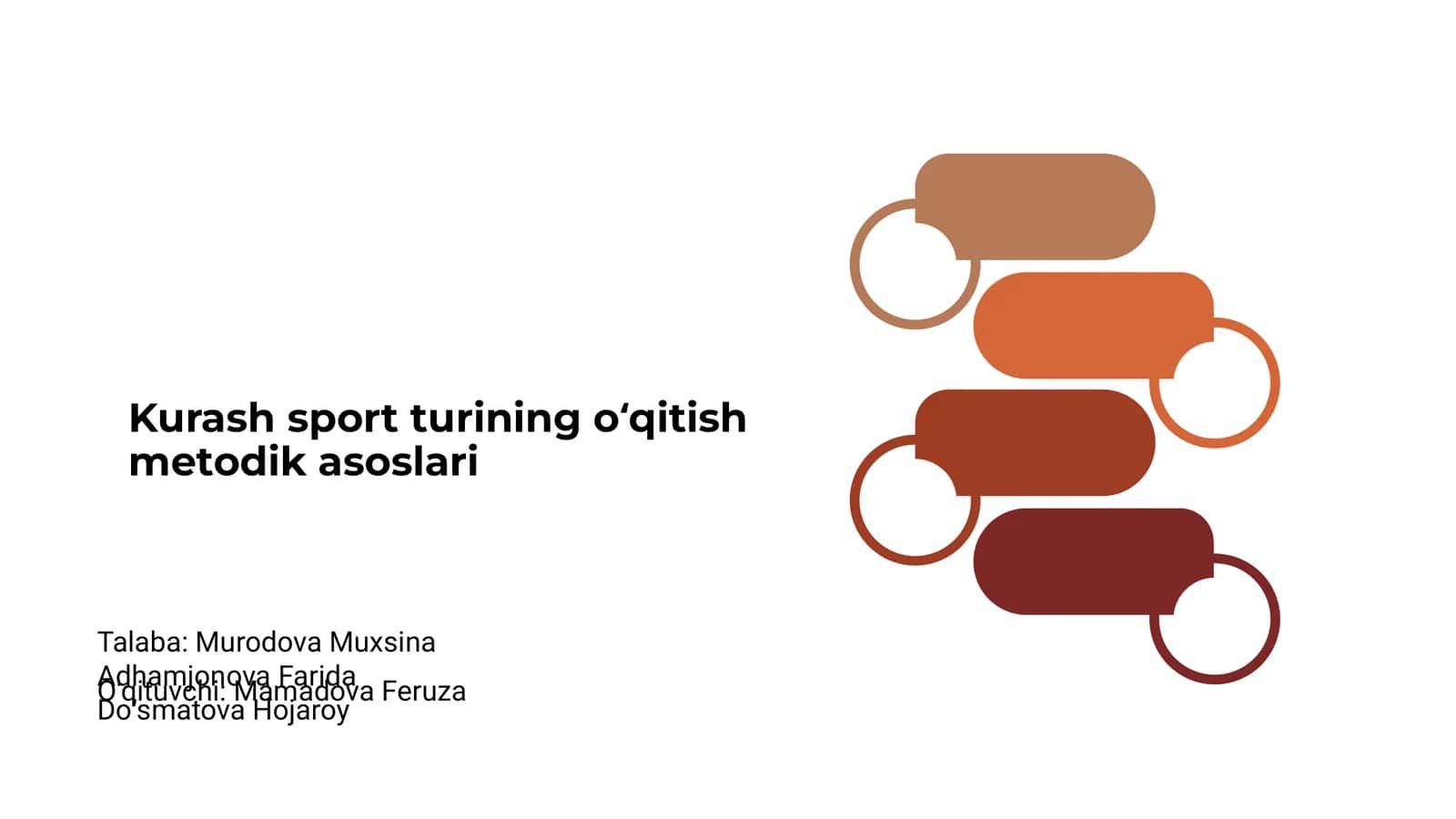 Kurash sport turining oʻqitish metodik asoslari