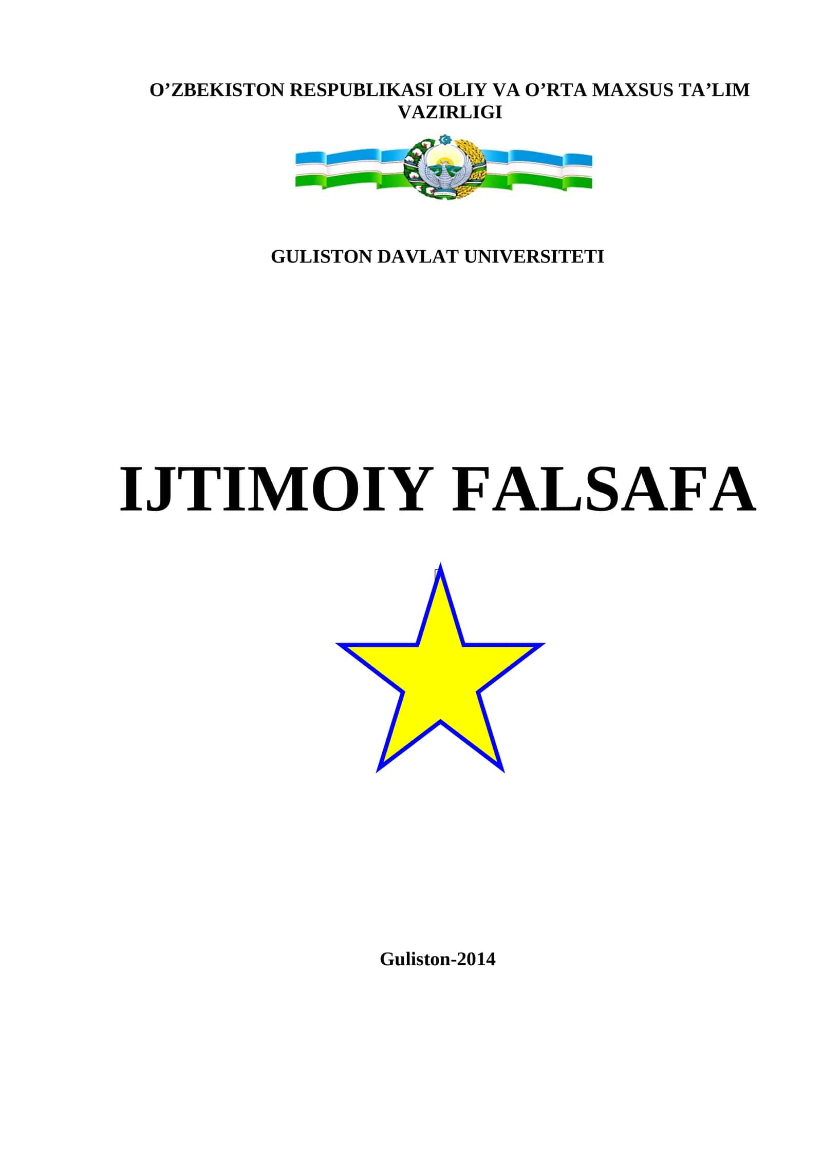 Ijtimoiy Falsafa